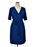 Apt. 9 Blue Casual Dress Size XL - photo 1