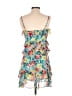Lulus 100% Polyester Tropical Floral Multi Color Teal Cocktail Dress Size S - photo 2