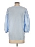 Willi Smith 100% Polyester Blue 3/4 Sleeve Blouse Size S - photo 2
