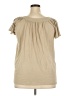 Downeast Tan Short Sleeve Blouse Size XXL - photo 2