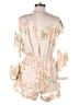 Selfie Leslie 100% Polyester Floral Ivory Romper Size M - photo 2