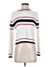 MNG Stripes White Turtleneck Sweater Size S - photo 1