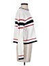 MNG Stripes White Turtleneck Sweater Size S - photo 4