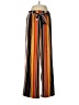 Adrienne Vittadini Stripes Orange Casual Pants Size 8 - photo 1