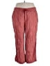Athleta 100% Linen Red Linen Pants Size 22 - photo 1
