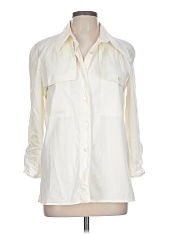 Naeem Khan 3/4 Sleeve Button-Down Shirt (view 1)