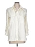 Naeem Khan 100% Cotton Ivory 3/4 Sleeve Button-Down Shirt Size 12 - photo 1