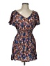 AUW 100% Rayon Paisley Blue Casual Dress Size L - photo 1