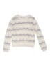 Splendid Chevron-herringbone Ivory Pullover Sweater Size 8 - photo 1