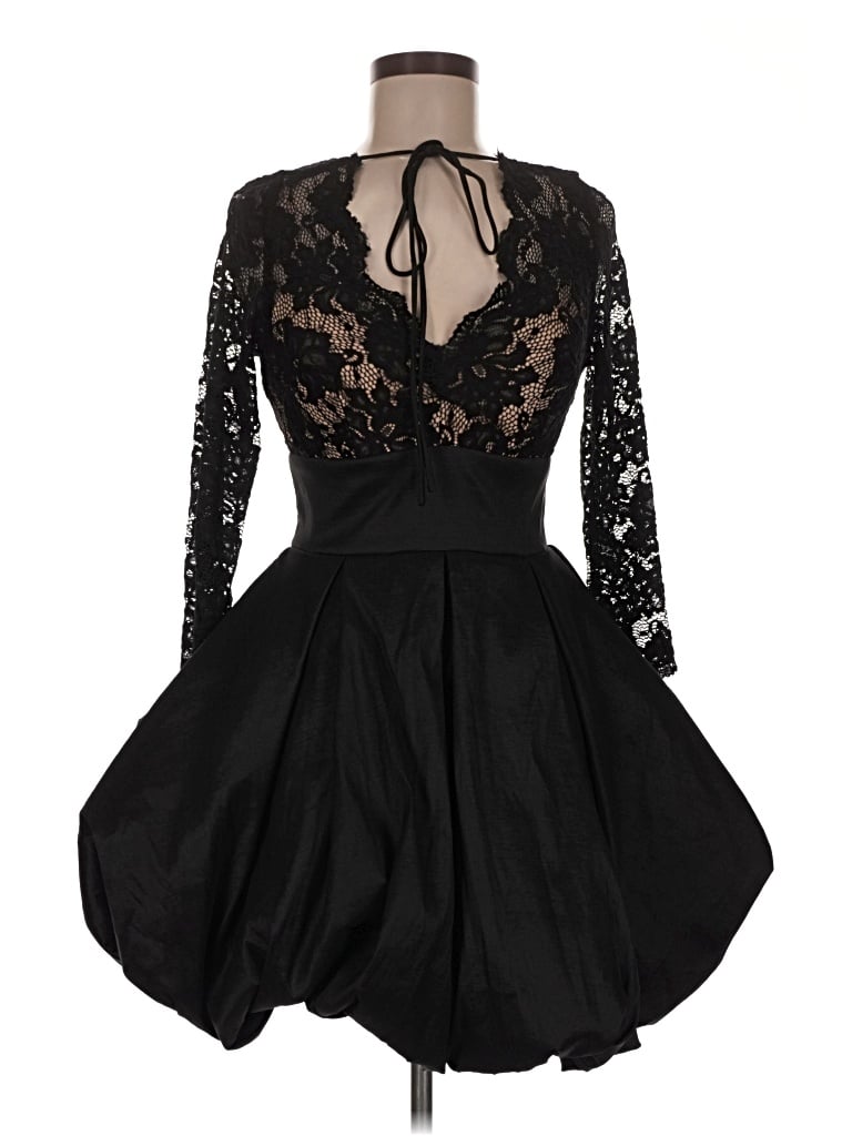 Pre-owned Betsy & Adam Cocktail Dress In Black