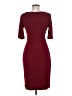 Connected Apparel Solid Burgundy Cocktail Dress Size 6 - photo 2