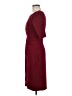 Connected Apparel Solid Burgundy Cocktail Dress Size 6 - photo 5