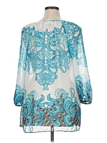 JM Collection 3/4 Sleeve Blouse (view 2)