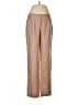 Trouve 100% Silk Chevron-herringbone Tan Silk Pants Size 6 - photo 1