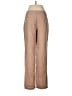 Trouve 100% Silk Chevron-herringbone Tan Silk Pants Size 6 - photo 2