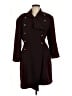 Ozbek 100% Lana Wool Burgundy Wool Coat Size 8 (estimated) - photo 1