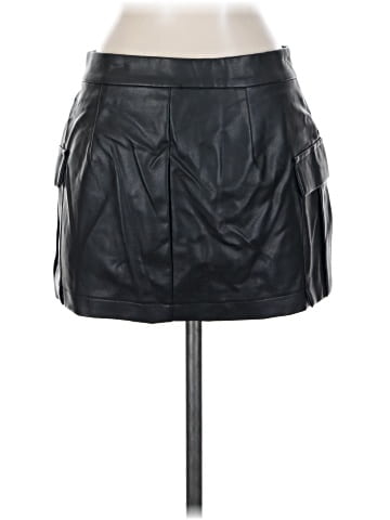 Superdown Faux Leather Skirt (view 2)