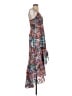 Hutch 100% Polyester Paisley Red Cocktail Dress Size 4 - photo 4