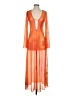 Caroline Constas Print Orange Cocktail Dress Size S - photo 1