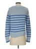 Elie Tahari Stripes Blue Pullover Sweater Size S - photo 2