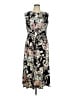 Kasper Floral Black Cocktail Dress Size 14 - photo 1