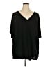 BLOOMCHIC Black Short Sleeve Blouse Size 26 - photo 1