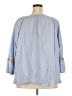Talbots Outlet Blue 3/4 Sleeve Blouse Size 3X - photo 2