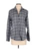 Grayson 100% Cotton Plaid Gray Long Sleeve Button-Down Shirt Size Sm (2) - photo 1