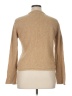 August Silk Tweed Tan Long Sleeve Blouse Size XL - photo 2