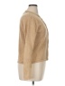 August Silk Tweed Tan Long Sleeve Blouse Size XL - photo 4
