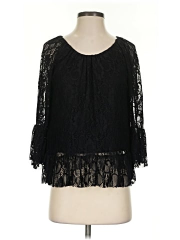Aqua 3/4 Sleeve Blouse (view 1)