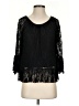 Aqua Black 3/4 Sleeve Blouse Size S - photo 1