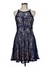 Francesca's 100% Nylon Blue Cocktail Dress Size M - photo 1