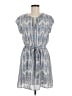 DR2 100% Polyester Chevron-herringbone Blue Casual Dress Size M - photo 1
