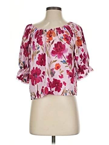 Nicole Miller Artelier Short Sleeve Blouse (view 1)