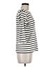 L.L.Bean 100% Cotton Stripes Ivory 3/4 Sleeve Top Size M - photo 4