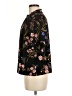 CeCe Floral Black Short Sleeve Blouse Size M - photo 5