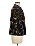 CeCe Floral Black Short Sleeve Blouse Size M - photo 4