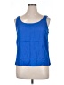 August Silk 100% Rayon Blue Sleeveless Top Size 16 - photo 1
