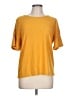 Rose + Olive Yellow Short Sleeve Top Size L - photo 1