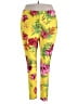 Rouge 100% Polyester Tropical Yellow Leggings Size 4X - photo 1