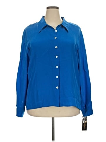 Kim Rogers Long Sleeve Silk Top (view 1)