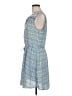 Gap 100% Polyester Print Blue Casual Dress Size M - photo 5
