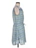 Gap 100% Polyester Print Blue Casual Dress Size M - photo 4