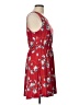 Unbranded Floral Red Casual Dress Size L - photo 4