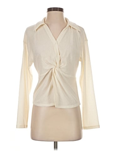Madewell Twist-Front Long-Sleeve Top (view 1)