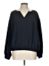 Nine West 100% Polyester Black Long Sleeve Blouse Size L - photo 1