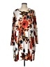 Bestto Print White Casual Dress Size L (estimated) - photo 1