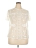 Merona Ivory Short Sleeve Blouse Size XXL - photo 1