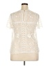 Merona Ivory Short Sleeve Blouse Size XXL - photo 2